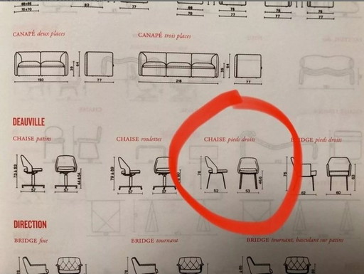 Deauville Chair For Airborne 1960