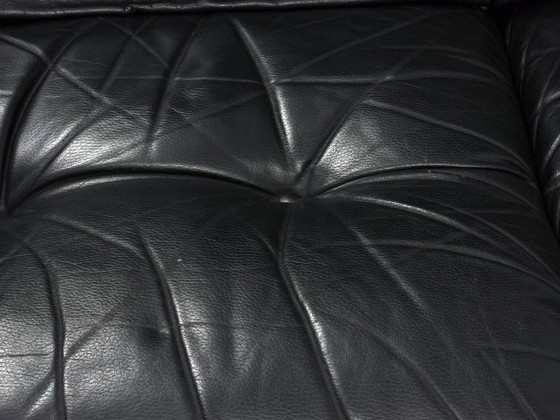 Image 1 of high quality leather couch sofa oak by Eric Merthen, IRA Möbler