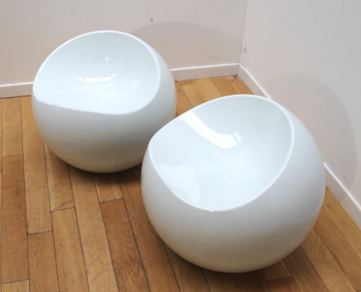 Pair De Poufs Xl Boom, Finn Stone