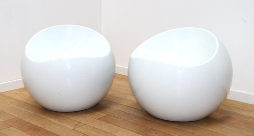 Pair De Poufs Xl Boom, Finn Stone