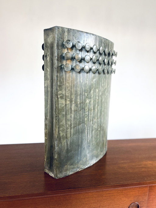 Brutalist Sheet Steel Vase