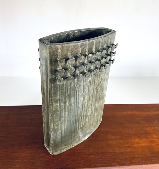 Brutalist Sheet Steel Vase