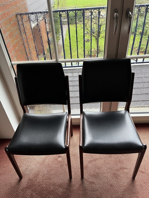 4X Danish Teak Dining Chair 1960s