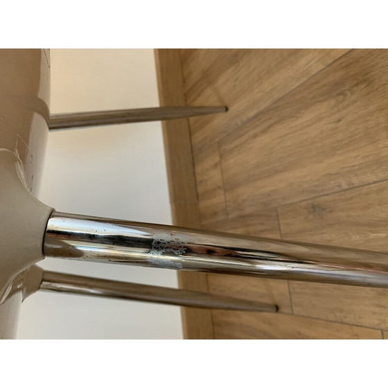 Image 1 of Coppia di sedie Lago vintage bianche e nere di Philippe Starck