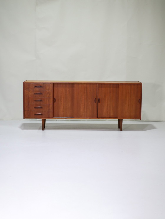 Image 1 of Lowboard Long Sideboard Danish Vintage Teak