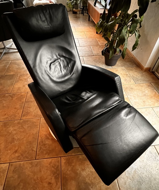 Image 1 of Rolf Benz relax chair 5800 black leather