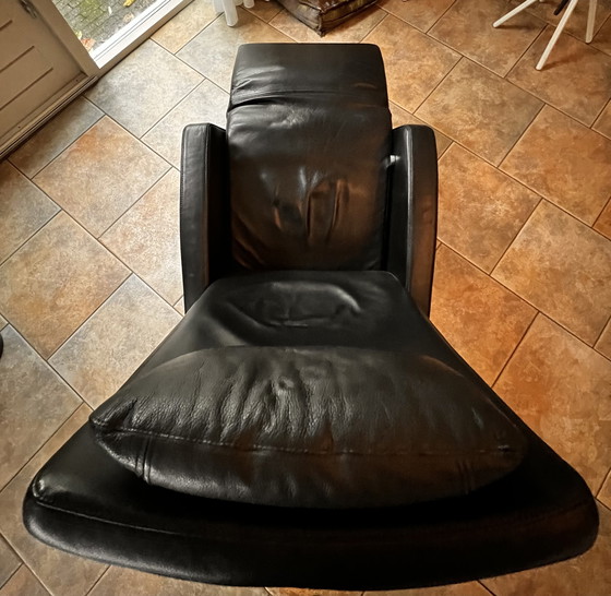 Image 1 of Rolf Benz relax chair 5800 black leather