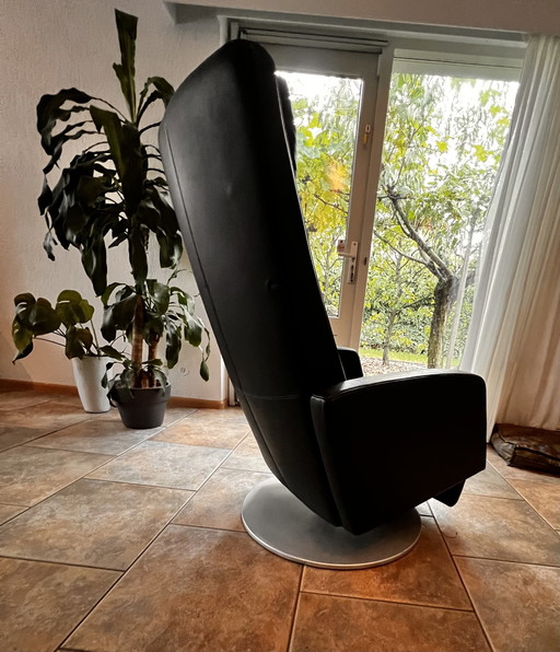 Fauteuil de repos Rolf Benz 5800 cuir noir