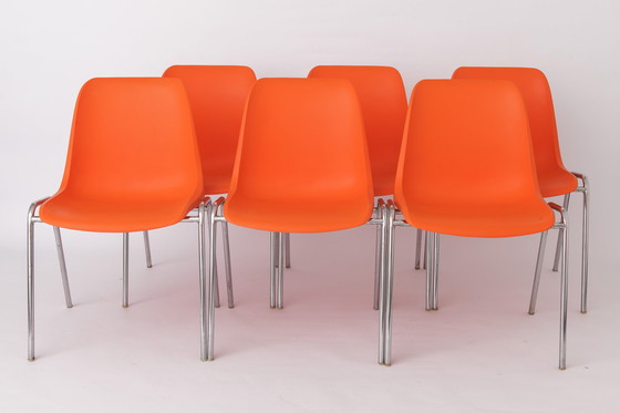 Image 1 of 6 Chaises empilables Vintage 1970, Allemagne