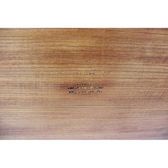 Image 1 of Vintage teak and oak coffee table by Hans J. Wegner for Andreas Tuck, 1960