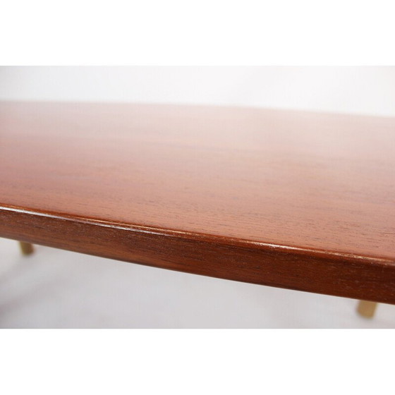 Image 1 of Vintage teak and oak coffee table by Hans J. Wegner for Andreas Tuck, 1960