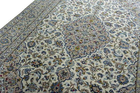 Image 1 of Hand-knotted Kashan cork oriental rug - 350 X 252 Cm
