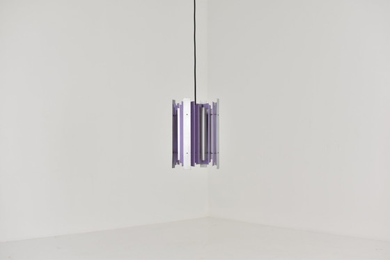 Image 1 of Elegant pendant designed by Thue Christensen for Nordisk Solar, Denmark 1960s. 