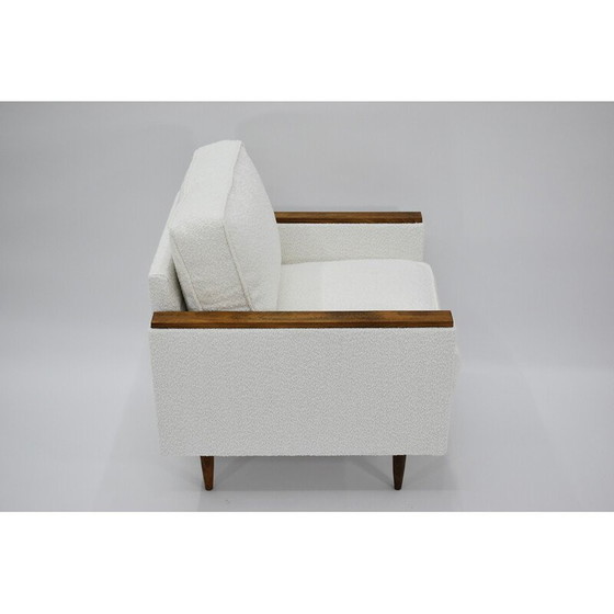 Image 1 of Poltrona vintage modello Zwp-8 cubo in legno e tessuto, Polonia anni '70