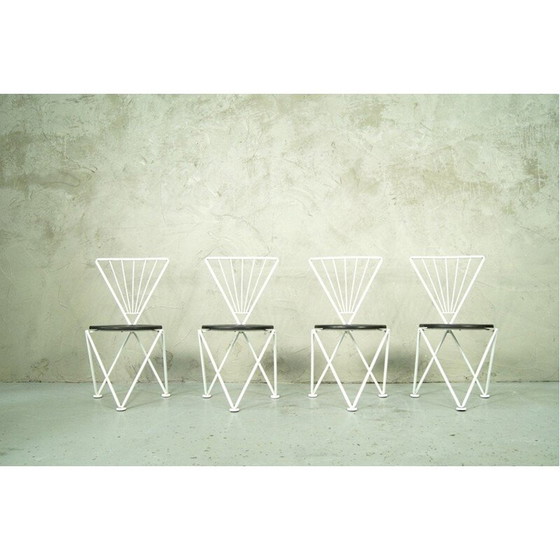Image 1 of Set di 4 sedie da pranzo moderne italiane vintage di Jochen Hoffmann per Bonaldo, 1980