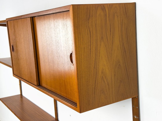 Image 1 of Danish Teak Wall Shelving Unit From Hansen & Guldborg, 1960S