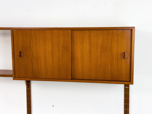 Danish Teak Wall Shelving Unit From Hansen & Guldborg, 1960S