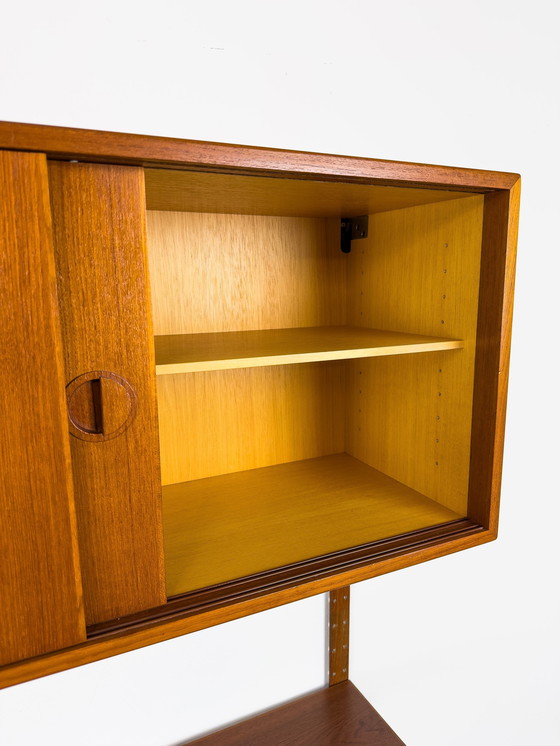 Image 1 of Danish Teak Wall Shelving Unit From Hansen & Guldborg, 1960S