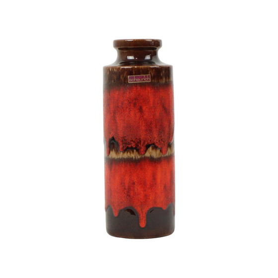 Image 1 of Red Fat Lava Vase Scheurich