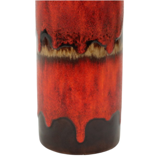 Image 1 of Red Fat Lava Vase Scheurich