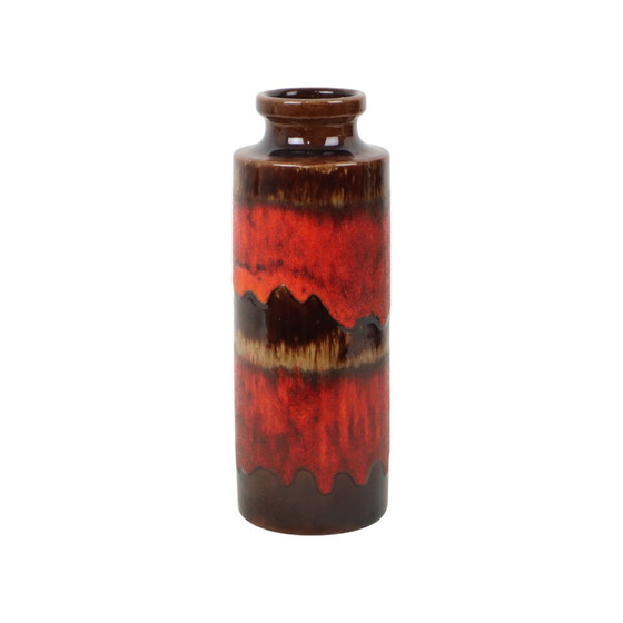 Image 1 of Red Fat Lava Vase Scheurich