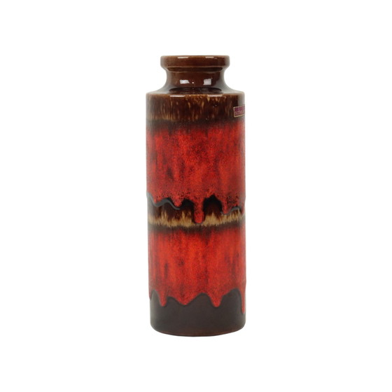 Image 1 of Red Fat Lava Vase Scheurich