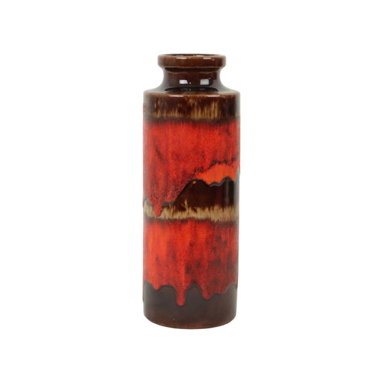 Image 1 of Red Fat Lava Vase Scheurich