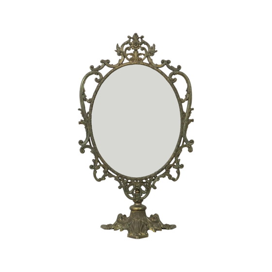 Image 1 of Italian Table Mirror Make Up Mirror