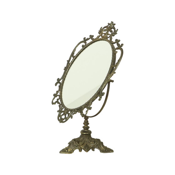 Image 1 of Italian Table Mirror Make Up Mirror