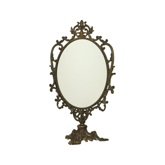 Image 1 of Italian Table Mirror Make Up Mirror