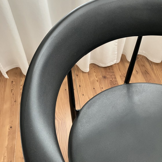 Image 1 of 4x Fasem P40 Black Dining Chairs