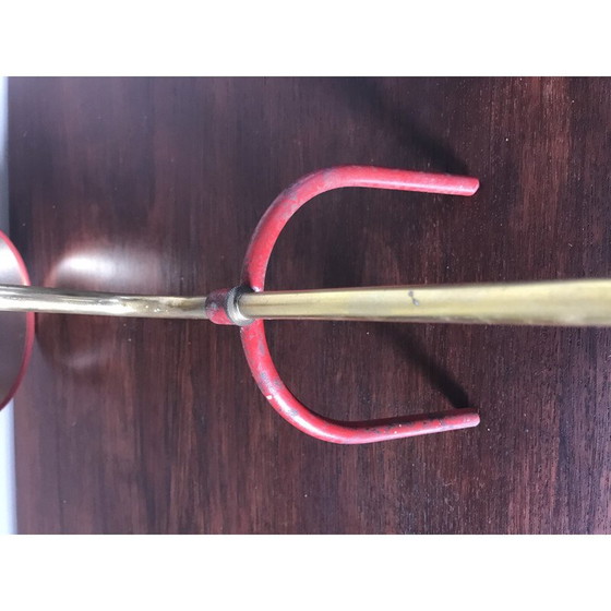 Image 1 of Lampada cocotte vintage con treppiede in metallo e ottone, 1960