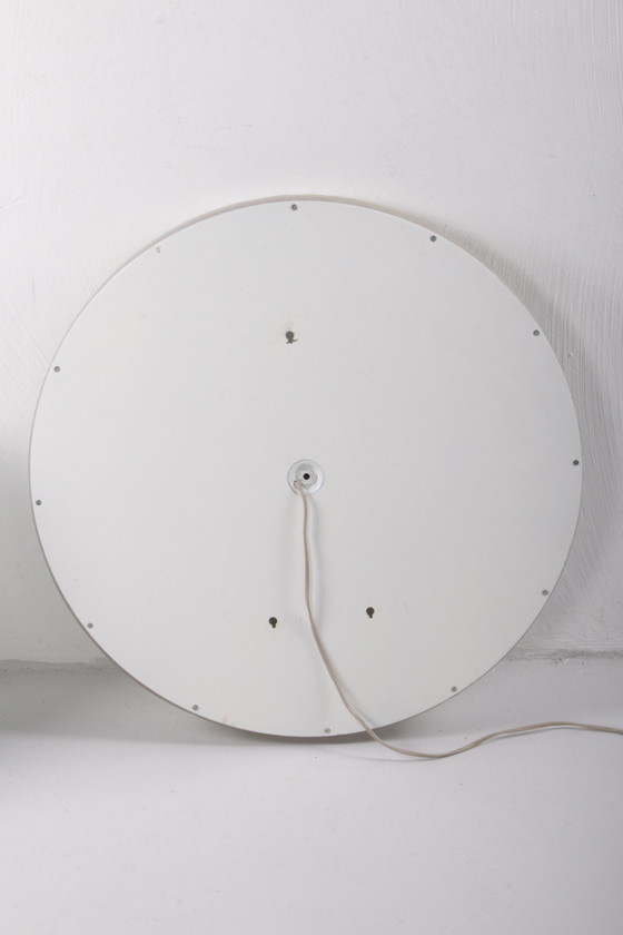 Image 1 of Hillebrand Round plexiglass Bathroom mirror large model,1960 Germany