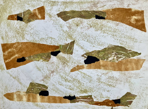 Image 1 of Acrylic Painting And Collage On Paper