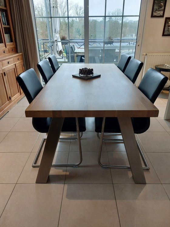 Image 1 of Dining Table With 8 Chairs