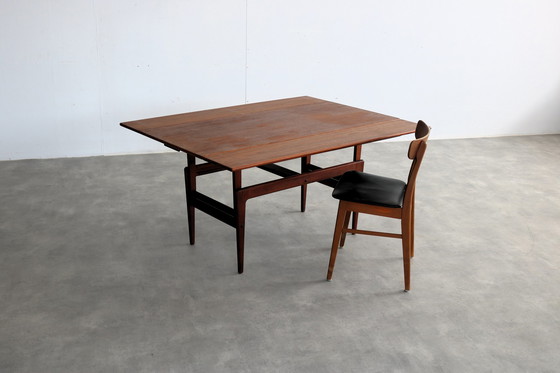 Image 1 of vintage "Elevator" coffee table and dining table in one by Kai Kristiansen
