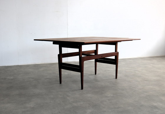 Image 1 of vintage "Elevator" coffee table and dining table in one by Kai Kristiansen
