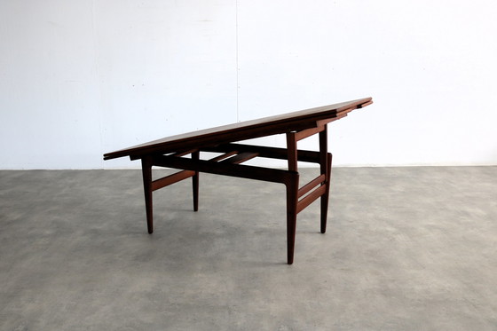 Image 1 of vintage "Elevator" coffee table and dining table in one by Kai Kristiansen