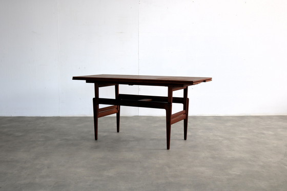 Image 1 of vintage "Elevator" coffee table and dining table in one by Kai Kristiansen