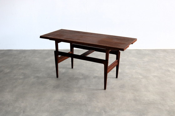 Image 1 of vintage "Elevator" coffee table and dining table in one by Kai Kristiansen