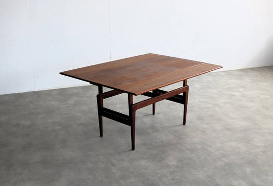 Image 1 of vintage "Elevator" coffee table and dining table in one by Kai Kristiansen