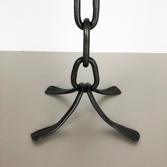 Image 1 of Vintage Brutalist metal candlestick, Austria 1960