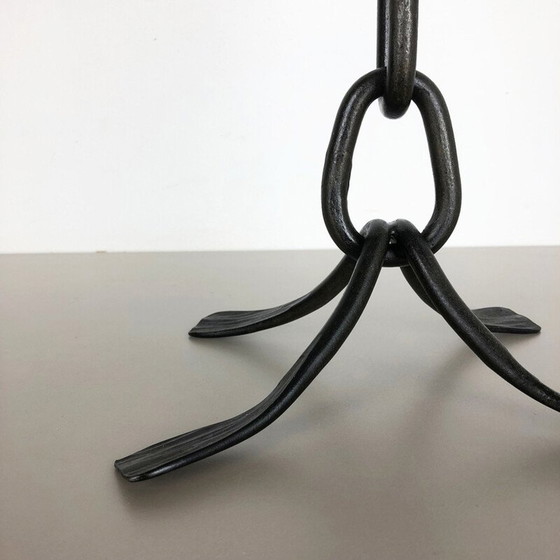 Image 1 of Vintage Brutalist metal candlestick, Austria 1960