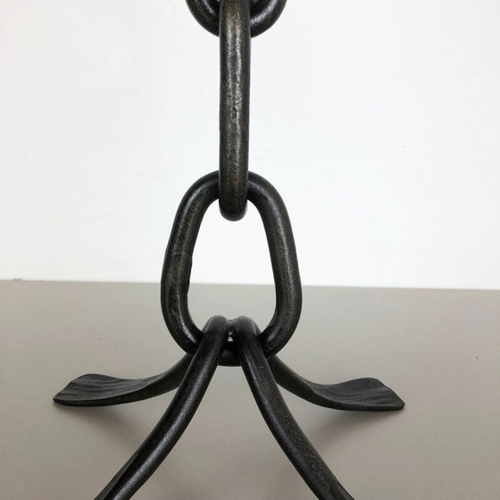 Image 1 of Vintage Brutalist metal candlestick, Austria 1960