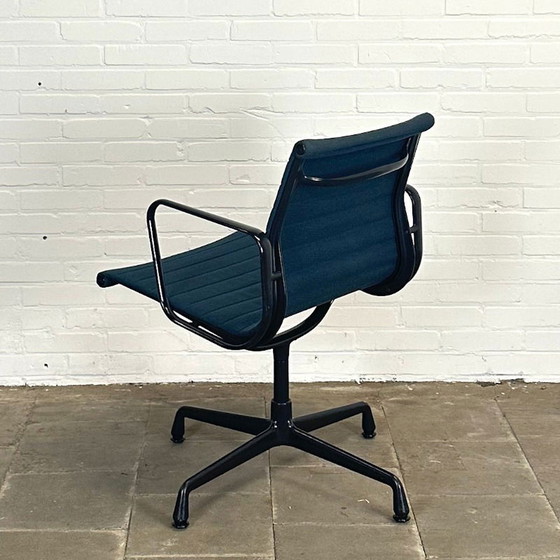 Image 1 of Vitra EA 104 Design Chair - Swivel, Dark Blue and Iconic (Special Edition)