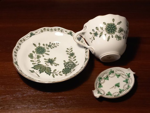 Herend Ashtray & Hutschenreuther Plate And Cup