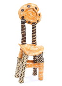 Ceramic Oribe-ware Chair by Suziki Goro