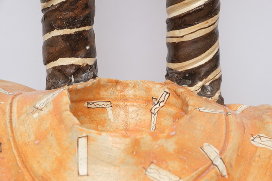 Image 1 of Ceramic Oribe-ware Chair by Suziki Goro