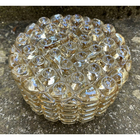 Image 1 of Vintage Space Age round glass wall lamp by Alois Gangknofner for Erco Leuchten, Germany 1960