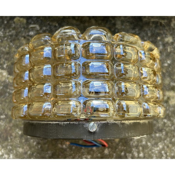 Image 1 of Vintage Space Age round glass wall lamp by Alois Gangknofner for Erco Leuchten, Germany 1960